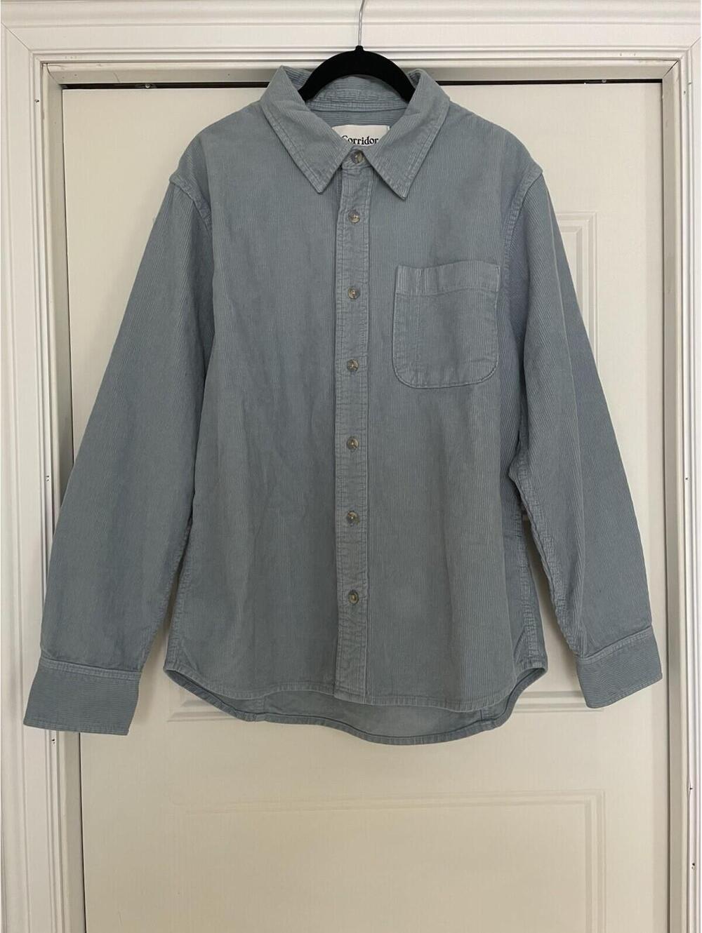 NWT Corridor Light Blue Corduroy Shirt Men M